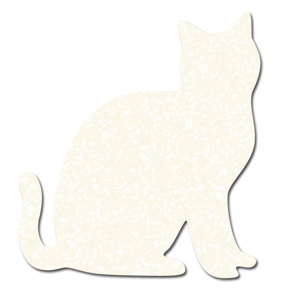 Greeting Life Gritter Sticker Cat white GLCK-18