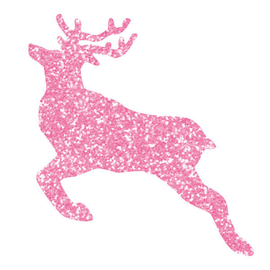 Greeting Life Gritter Sticker Reindeer pink GLCK-7