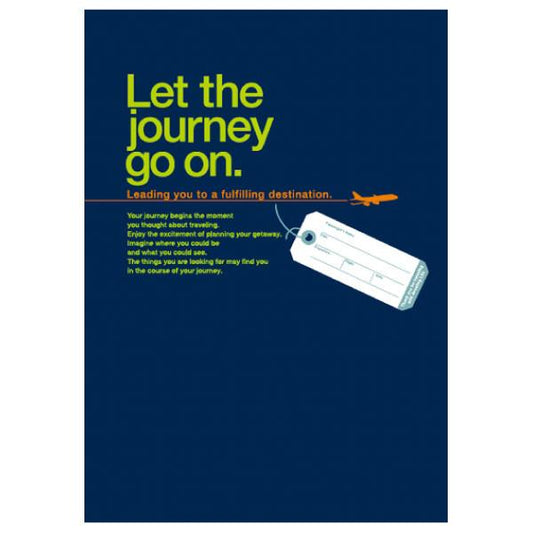 Greeting Life Travel Note Book Blue HAN-85