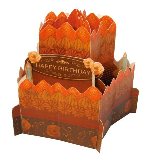 Greeting Life Whole Cake Card Chocolate Cake HT-4