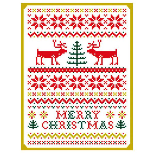 Greeting Life Pattern Press Christmas Card HT-50