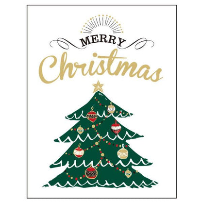 Greeting Life Letter press Christmas Mini Card HT-62