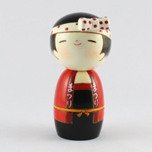 Kokeshi Doll Wassyoi (k12-3873R)