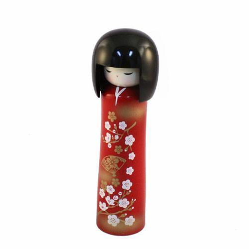 Kyoohoo Japanese Kokeshi Doll Plum (k12-4312)