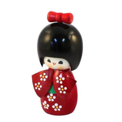 Kyoohoo Japanese Kokeshi Doll red (k12-4315R)