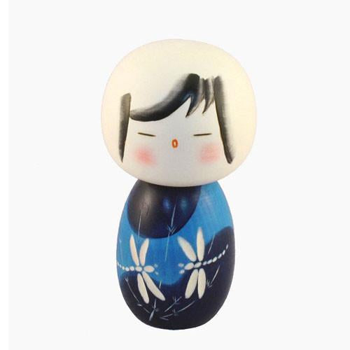 Kyoohoo Japanese Kokeshi deals Doll Lucky cat Boy (K12-4340B)