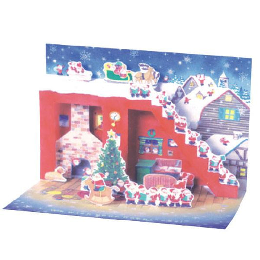 Greeting Life Mini Santa Pop Up Christmas Card P-141