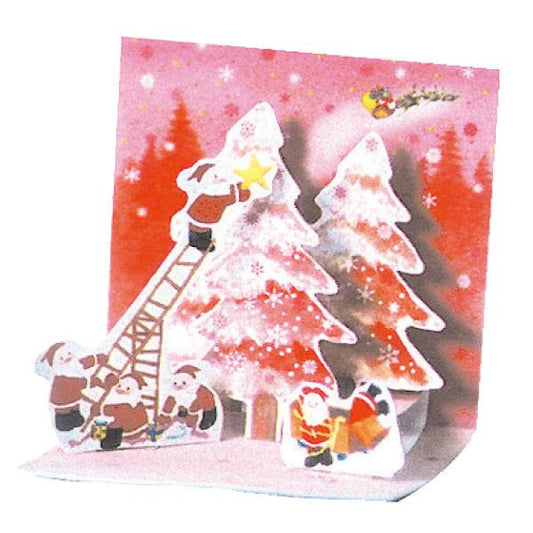 Greeting Life Mini Santa Pop Up Christmas Mini Card P-158