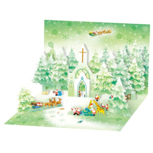 Greeting Life Mini Santa Pop Up Christmas Card P-189