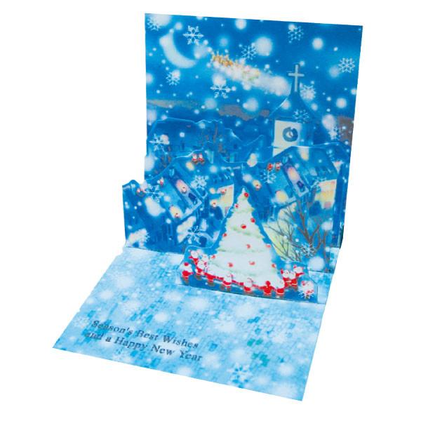 Greeting Life Mini Santa Pop Up Christmas Mini Card P-201