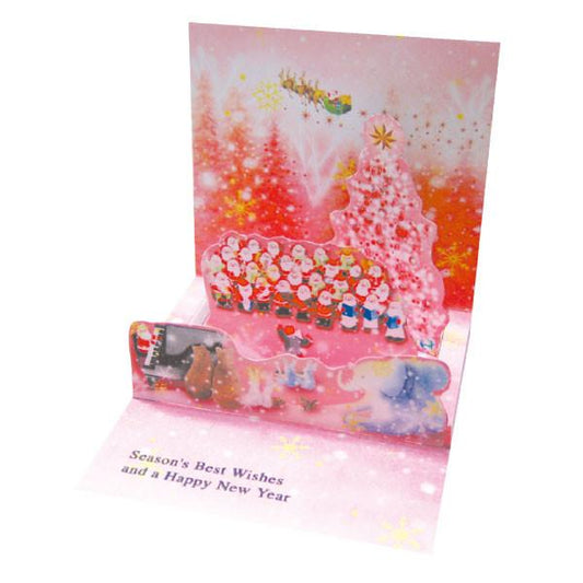 Greeting Life Mini Santa Pop Up Christmas Mini Card P-202