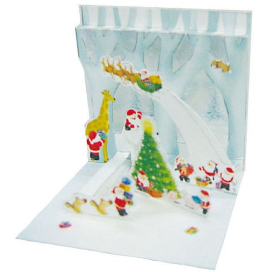 Greeting Life Mini Santa Pop Up Christmas Mini Card P-208