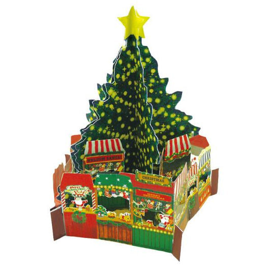 Greeting Life Mini Santa Panorama Pop Up Christmas Card P-214