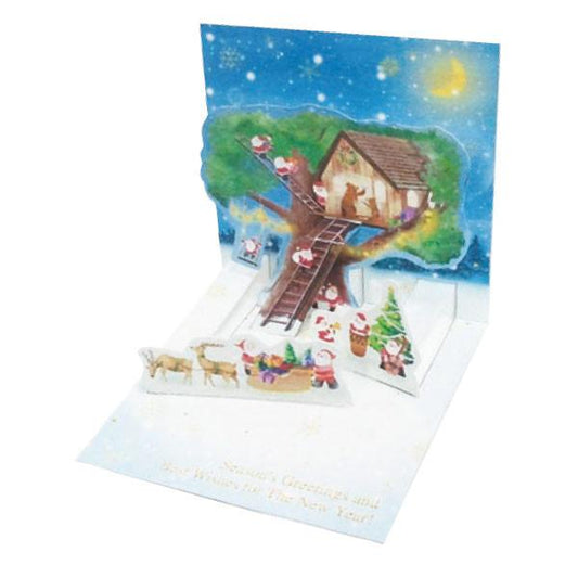 Greeting Life Mini Santa Pop Up Christmas Mini Card P-224