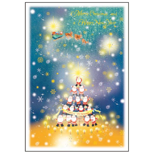 Greeting Life Mini Santa Christmas Card S-320