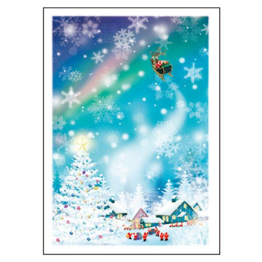 Greeting Life Mini Santa Christmas Card S-361