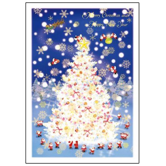 Greeting Life Mini Santa Christmas Card S-372