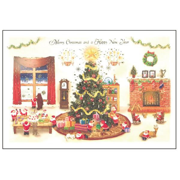 Greeting Life Mini Santa Christmas Card S-391