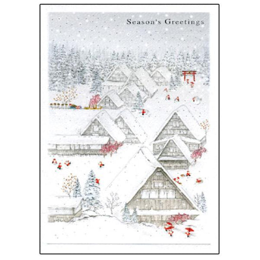 Greeting Life Japanese Style Mini Santa Christmas Card SJ-13