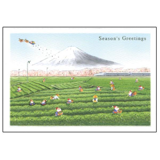 Greeting Life Japanese Style Mini Santa Christmas Card SJ-44