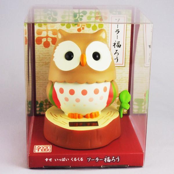 kyoohoo solar Powered Owl Light Brown