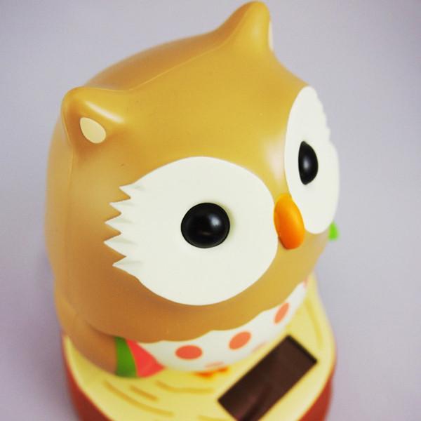 kyoohoo solar Powered Owl Light Brown