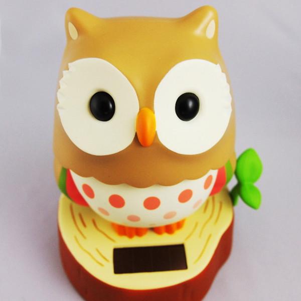 kyoohoo solar Powered Owl Light Brown