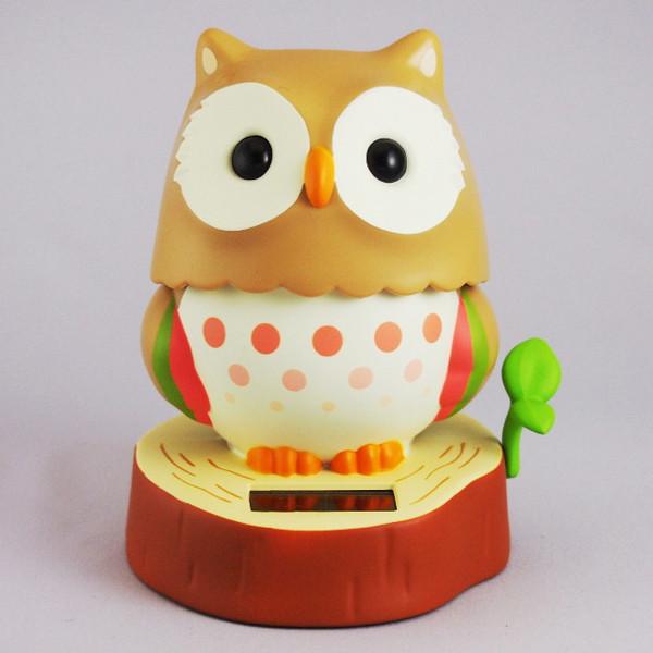 kyoohoo solar Powered Owl Light Brown