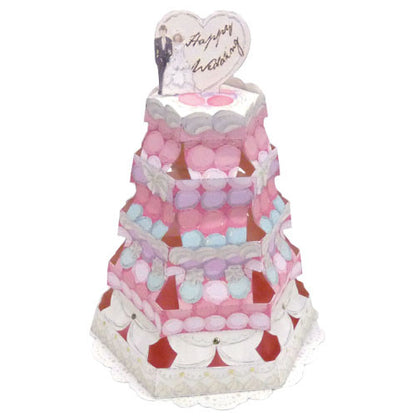 Greeting Life Cake Tower Card Happy Wedding TK-4