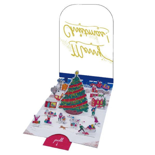 Greeting Life Peaple Pop Up Christmas Card YS-7